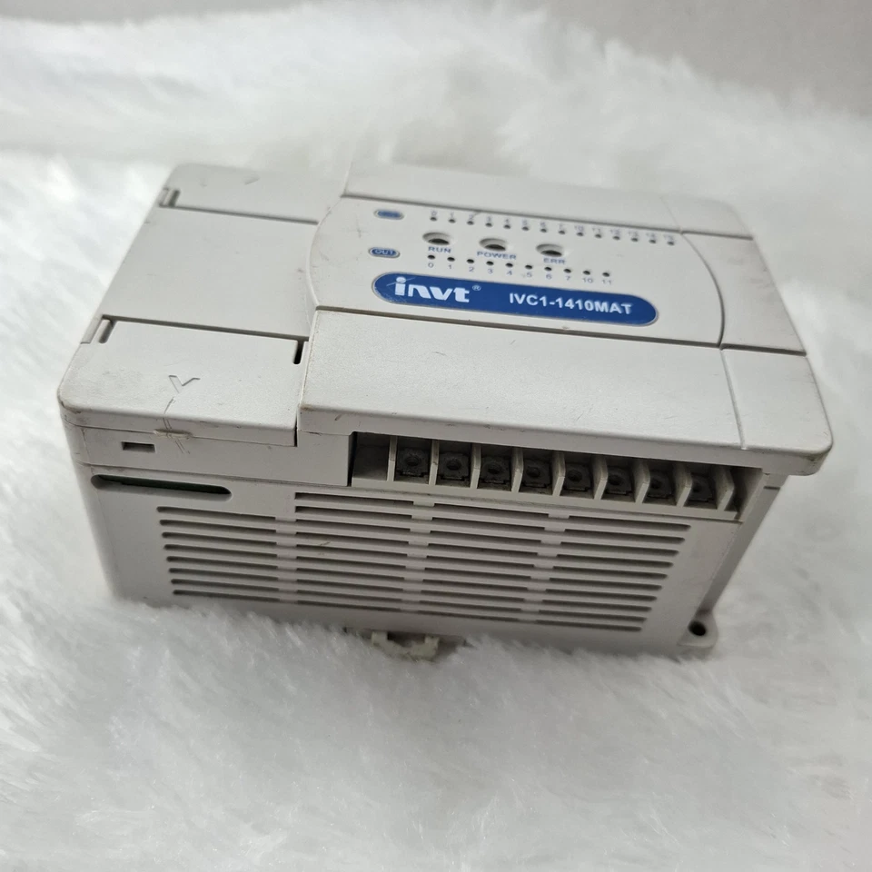 USED INVT IVC1-1410MAT PROGRAMMABLE CONTROLLER 100V-240V AC OUTPUT 24V DC